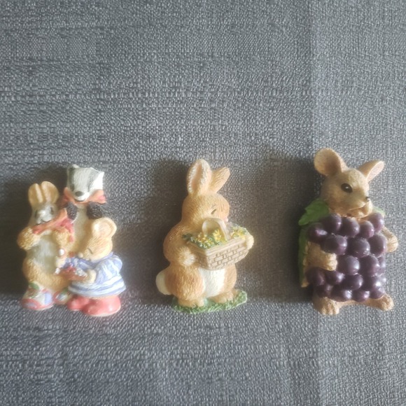 Other - Refrigerator Magnets Vintage‎ Bunnies Rabbits Lot 3